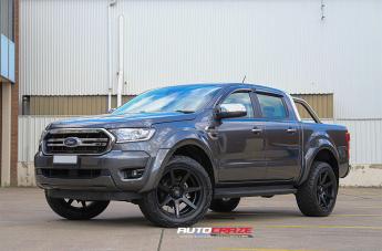 FORD RANGER AVALANCHE MATTE BLACK FRONT MILLED